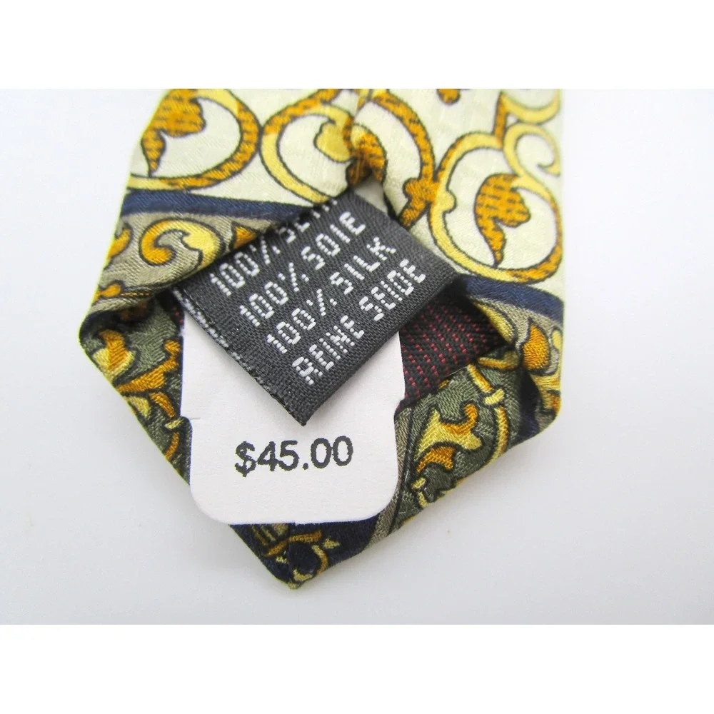 Dona Dona 100% Silk Dress Tie Made in Italy Vintage Still Has Tag